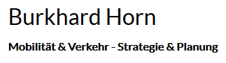 Burkhard Horn Mobilität & Verkehr - Strategie & Planung